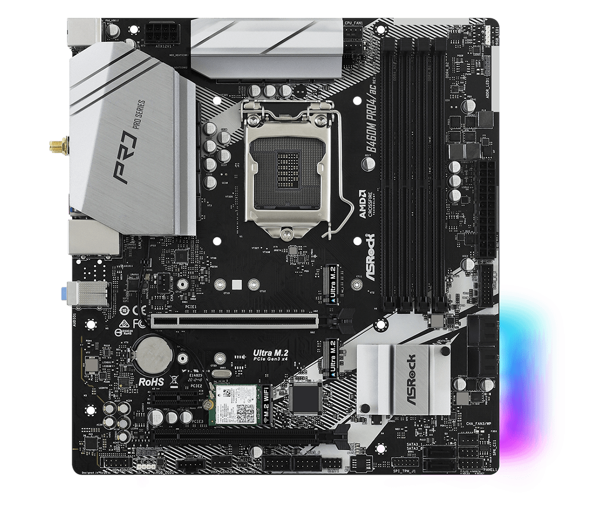 Asrock b460m pro4 подключение